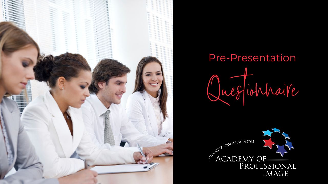 pre presentation questions