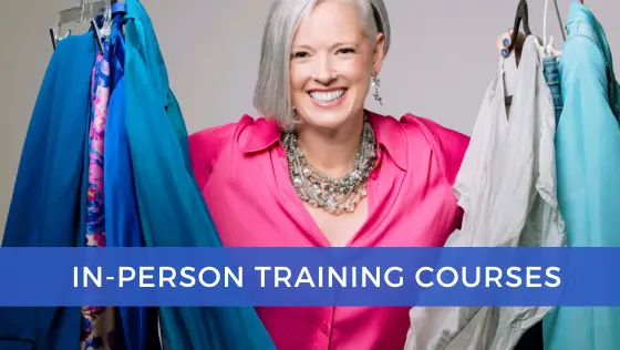 In person training courses for aspiring personal stylist and image consultants, in personal colour analysis using the absolute colour system and image business development