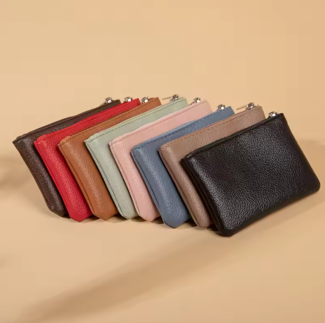 colourful zip coin purse