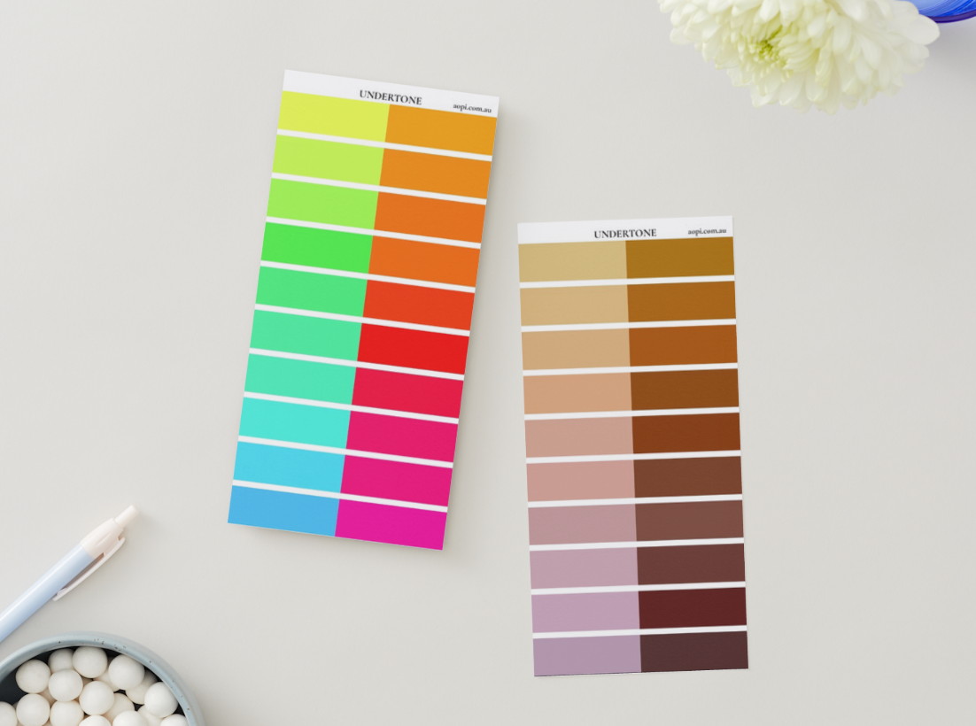 Colour properties cards - Undertone